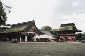 2010秋、尾張の古社・津島神社(4/4)：摂社・弥五郎殿社、津島照魂社、蓮、南門、蕃塀