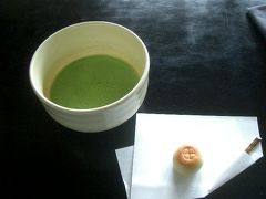 仙厳園で抹茶とお菓子をいただきました