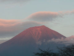 秋色の富士山