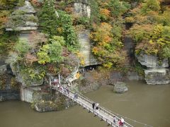 紅葉の会津西街道・・・塔のへつり