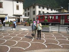 サンモリッツからイタリアのティラーノまでスイスの絶景を見ながら到着。
