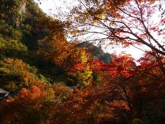 紅葉の耶馬溪と山国かかしワールド