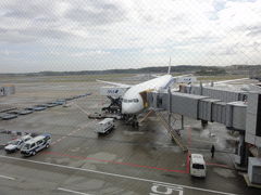 特典航空券でニューヨーク（空港・機内）