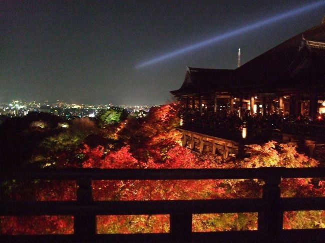 紅葉シーズンど真ん中の京都へ。<br />嵐山→京都御所→清水寺と王道を人ごみの中行ってきました。