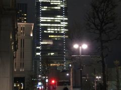 東京駅丸の内付近の夜景