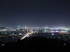 「日本の夜景百選」　五台山（ごだいさん）の夜景　/高知県高知市五台山公園