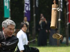 第４５回長篠合戦のぼり祭り　魂込めた気合の一閃　「居合道儀式 他」