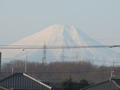 1月4日ふじみ野市から見られた素晴らしい富士山