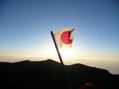 富士山登山(富士宮ルート→【山頂】→富士宮ルート→御殿場ルート→宝永火山→富士宮ルート)