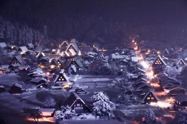 冬の白川郷 ライトアップとムーンライト11 リベンジの旅 岐阜県大野郡白川村 飛騨白川郷 白川郷 岐阜県 の旅行記 ブログ By Kuropisoさん フォートラベル