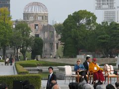 平和記念公園でダライ・ラマ！