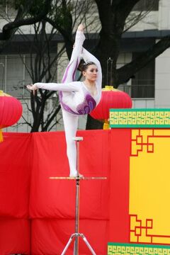 2011冬、名古屋での中国・春節祭(5/5)：雑技・個人バランス芸