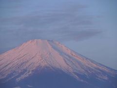 山中湖・パノラマ台から見た朝焼けの富士山