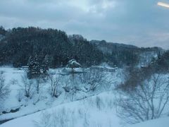 秋田　横手から　仙台へ（雪景色)