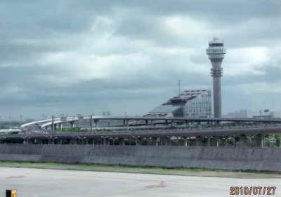 上海の浦東国際空港・入国ロビー・2010年