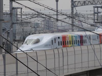 ２０１１年３月１２日に全開通する九州新幹線のプレイベント列車が走りました