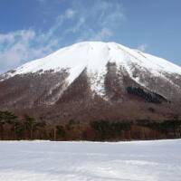 雪化粧の大山