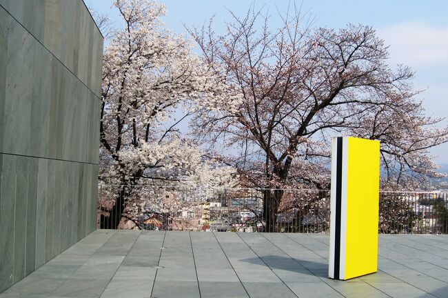 豊田市美術館紹介の続きです。内部の撮影は出来ませんから、建物と庭園を紹介します。庭園には、七分咲位のソメイヨシノがありました。一気に咲き始めたようです。