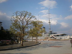 三笠公園と軍艦