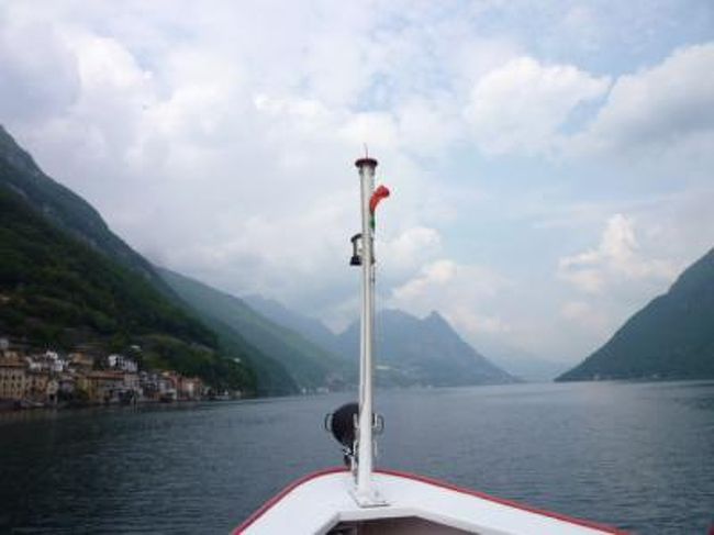 スイスの南国！魅惑のティチーノ旅♪　Ｖｏｌ１７（第２日目午後）　ルガノ　☆ルガノ湖の可愛い漁村ガンドリアへ♪
