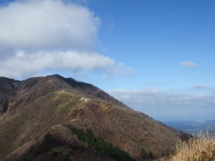 小雪ちらつく三瓶登山