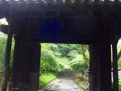 雨の秋月・我一人！