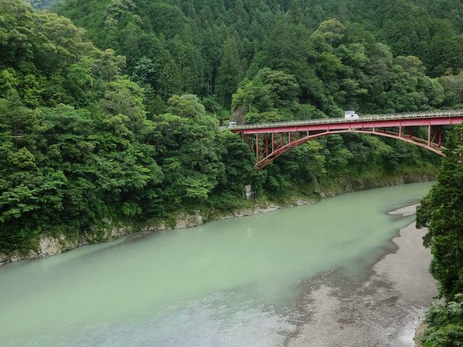 奈良県の南端、和歌山・三重両県に接する「十津川村」は、緑、渓流、温泉に富んだ日本一の広さを持つ村。<br /><br />大阪からは南阪和道路葛城ICから五條、本陣を経由して約2時間で行く事ができる。<br />但し、本陣から通る168号線は渓流沿いにワインディングロードが続く。<br />おまけに改良、増幅工事中の為、大型トラックとのすれ違いに気を遣うタフなドライブ。<br /><br />「十津川温泉郷」は単純硫黄泉の「湯泉地(とうせんじ)温泉」、ナトリウム炭酸水素塩泉の「十津川温泉」、「上湯(かみゆ)温泉」の三つからなり、いずれも源泉かけ流しの本物温泉。<br /><br />2011年6月19日〜30日は『十津川温泉郷 源泉かけ流し 温泉感謝祭』が開催されており、6つの施設が無料開放されていた。