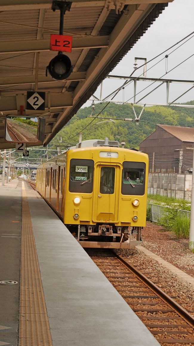 2011.6広島出張旅行4-呉線の車窓，「村上堂」での食事