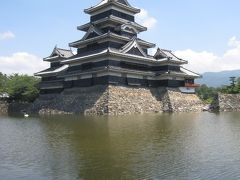 夏休み　松本～安曇野～諏訪　カンカン照りのおひさま旅行　【松本城】