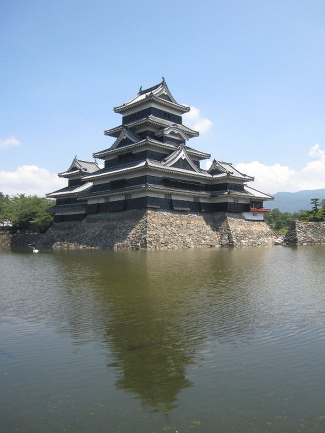 夏休み　松本～安曇野～諏訪　カンカン照りのおひさま旅行　【松本城】