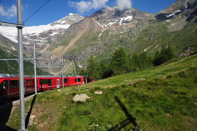 スイス花とハイキングの旅・ベルニナ急行