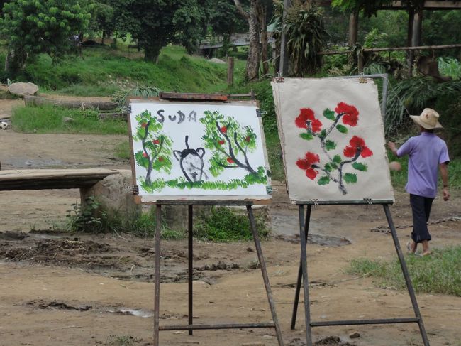 像に乗って、首長族を見学したい・・・とツアーに参加。<br />イカダで川下り、首長族見学、像のショー＆像に乗り川を歩き、牛に引いてもらう。ランチしてからランの花を見学。一部の人はモンキースクールを見学。<br /><br />首長族の女性達は断ってカメラを向けると・・・笑顔でいてくれるので、切ない感じがした。<br />帰りに友人とスカーフを２枚買って帰る。<br />