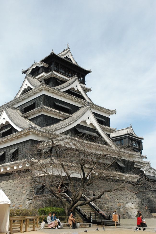 法事で行ったのですが、折角なのでプチ観光してきました。<br />はじめに熊本市内を観光して、阿蘇の方へ行きました。