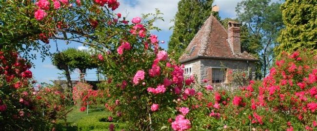 パリから北西に80キロ。<br />フランス・ノルマンディにある人口９２人の小さな村ジェルブロア（Gerberoy)。<br />10分ほどあれば走りきれるほどの可愛い村です。<br /><br /><br />「フランスの最も美しい村」協会が選ぶ村の一つ<br /><br />数々の薔薇が壁に這い、見事な花を咲かせています。<br />家並みも美しく古いブリックや煙突の傘、色取り取りのバラが華を添えます。<br />ローカルの観光客が多く日本人ほとんど見かけません〜<br /><br />1901年、ここに移り住んだ画家Henri Le Sidaner（アンリ・ル・シダネル）が、<br />イギリスとの100年戦争で廃墟となった村を再興するためにバラを植え始め、<br />やがてそれが村全体へと広がった。<br /><br /><br />また以降代々に渡って彼らはバラを大事に受け継いでいき<br />村中の家に見事なオールドローズが咲くようになりました。<br /><br />毎年6月にはバラ祭りが開催されまもなく90周年も近いです。 <br />お洒落なカフェでゆっくりバラの香りに包まれながら<br />ティータイムやワインをを楽しんでみては〜<br /><br />お勧めのレストランです<br /><br /><br /><br />★★オーダーメイド旅行★★<br />グラマラス　ヴォヤージュ【GLAMOROUS VOYAGE】 <br />GLAGE INC. 　
