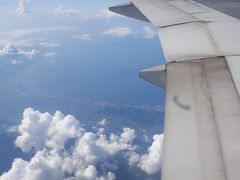 夏の帰国日～広州発関空直行便から雲・雲・雲！