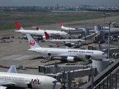 羽田空港で旅行気分