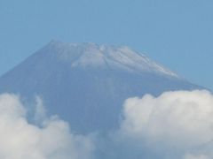 富士山初冠雪=富士市内から=