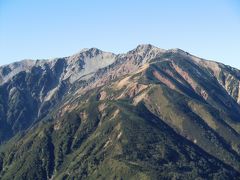 2011年9月　立山連峰縦走　第２日　鳶山、越中沢岳、スゴノ頭、間山、北薬師岳、薬師岳