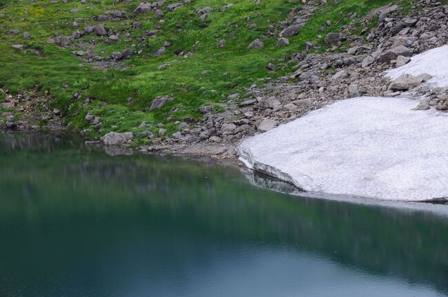 旅の二日目は、乗鞍岳の畳平を歩く。不安のあった天気は晴れとなったが、目指す乗鞍岳は雲の中である。途中で雲が切れることを願ってとりあえず出発することにした。以前訪れた時は、大雨で何も見えなかったので、今度こそは乗鞍山頂を拝みたいものである。<br /><br />（2022.08.30投稿）