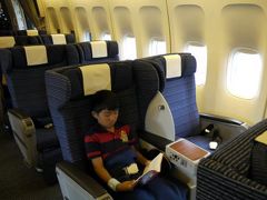 ５２．２０１１年夏休み８泊９日の国内旅行　ラウンジ華　那覇～羽田 ANAプレミアムクラスの空の旅