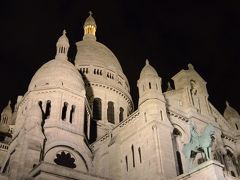 南米旅行　経由地パリでサクレクール寺院の昼と夜を散策