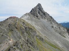 槍ヶ岳２０１０秋登山記　【６】槍ヶ岳山荘～大喰岳