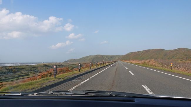 2011.10稚内秋の旅5-幌延ビジターセンター，パンケ沼，晴れてきたオロロンラインを稚内に戻る