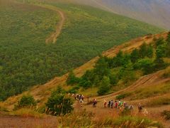 浅間山麓A　峰の茶屋から小浅間山頂を往復　☆浅間山の雄姿を眼前に