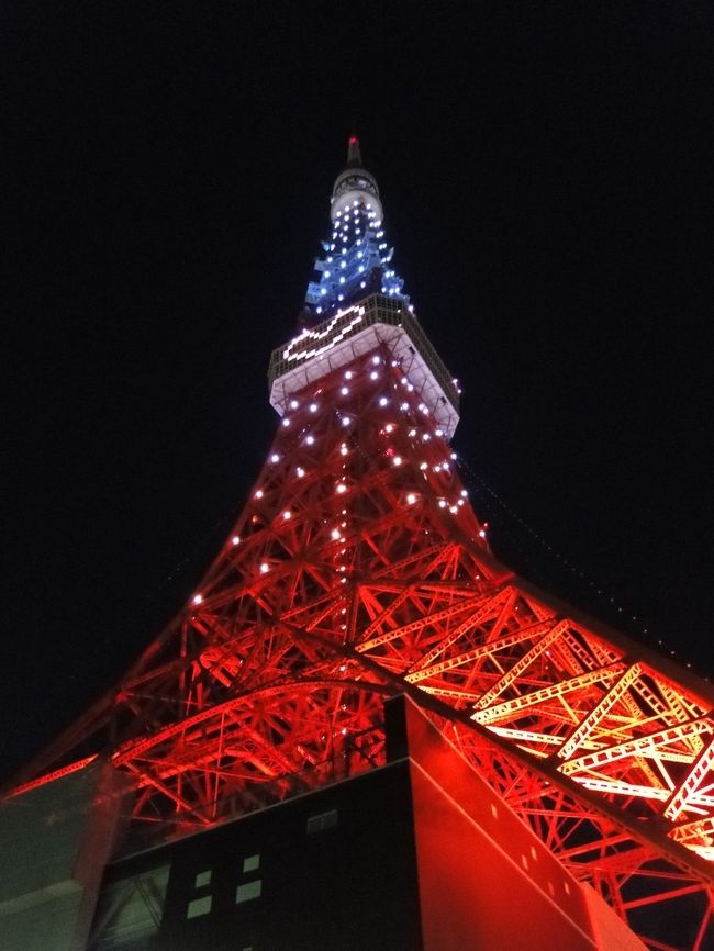 クリスマス・イブ、東京タワーを見に行ってきました。