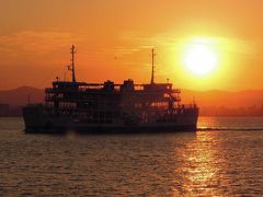 【鹿児島県（桜島）】桜島から見た夕日