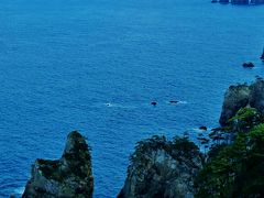 三陸路・絆-4　田野畑村北山崎：断崖と海岸美の景勝地　☆海は青く穏やかに