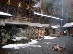京都　冬の旅（雪の貴船神社とくらま温泉（雪見露天風呂♪））