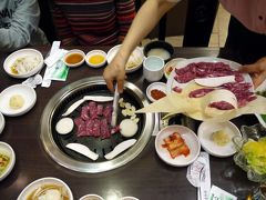 １６．年末年始の釜山旅行　７食目　ロッテデパート釜山本店のレストラン街の 佳園（ガウォン）の昼食