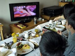 １８．年末年始の釜山旅行　９食目　ロッテホテル釜山のルームサービスの朝食